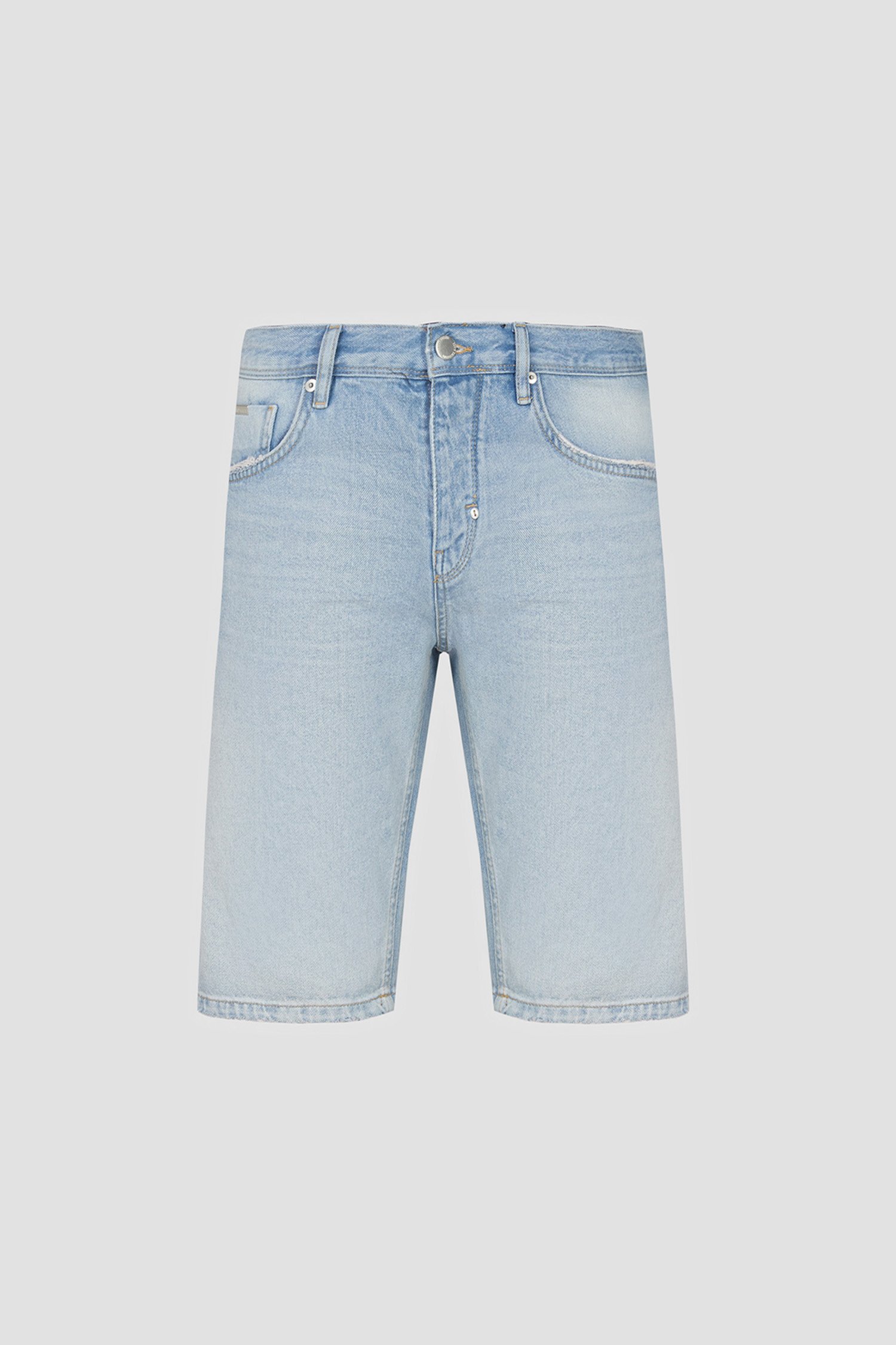 Чоловічі блакитні джинсові шорти 1