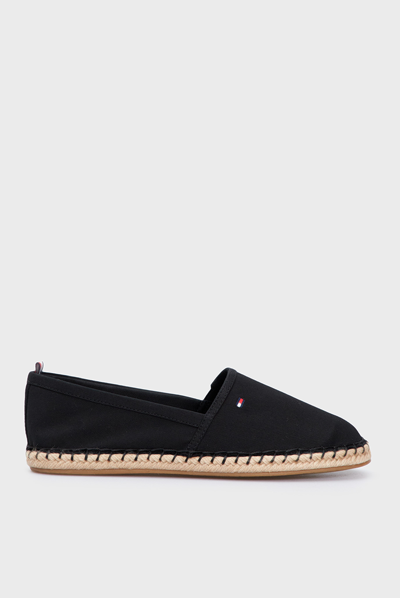 Женские черные эспадрильи BASIC TOMMY FLAT ESPADRILLE Tommy Hilfiger ...