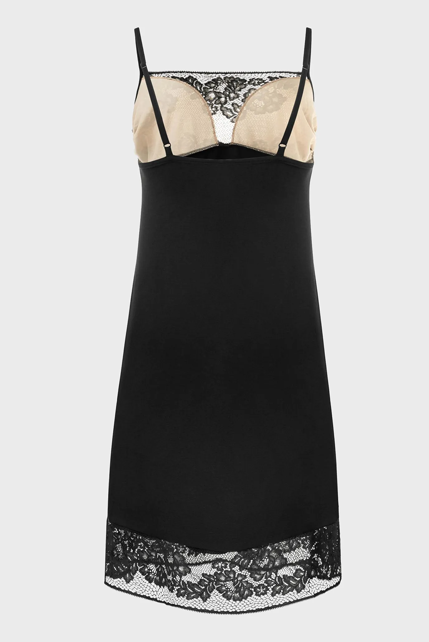 Женская черная ночная рубашка 2