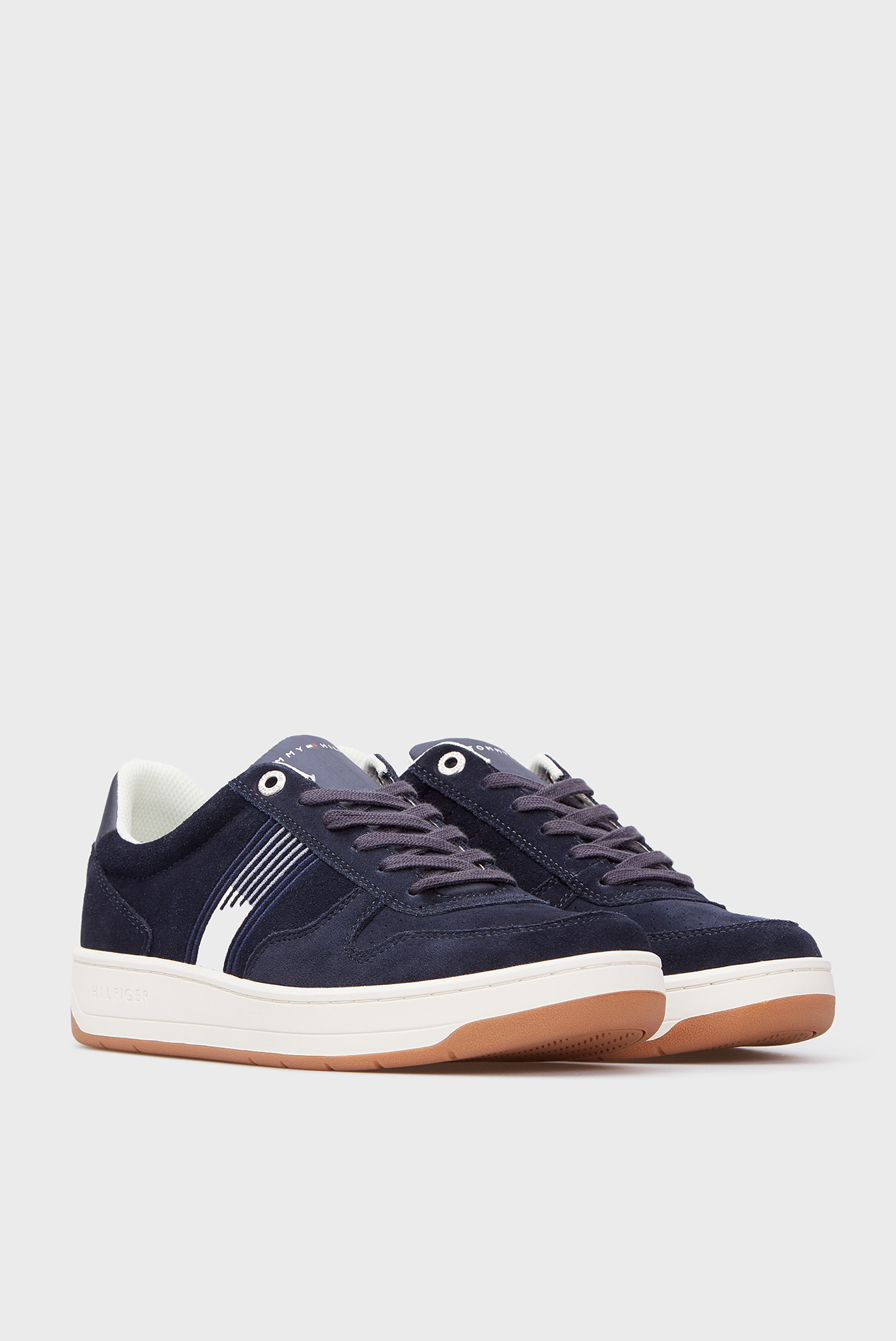 tommy hilfiger fashion suede cupsole