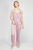 Жіноча рожева піжама (топ, брюки)