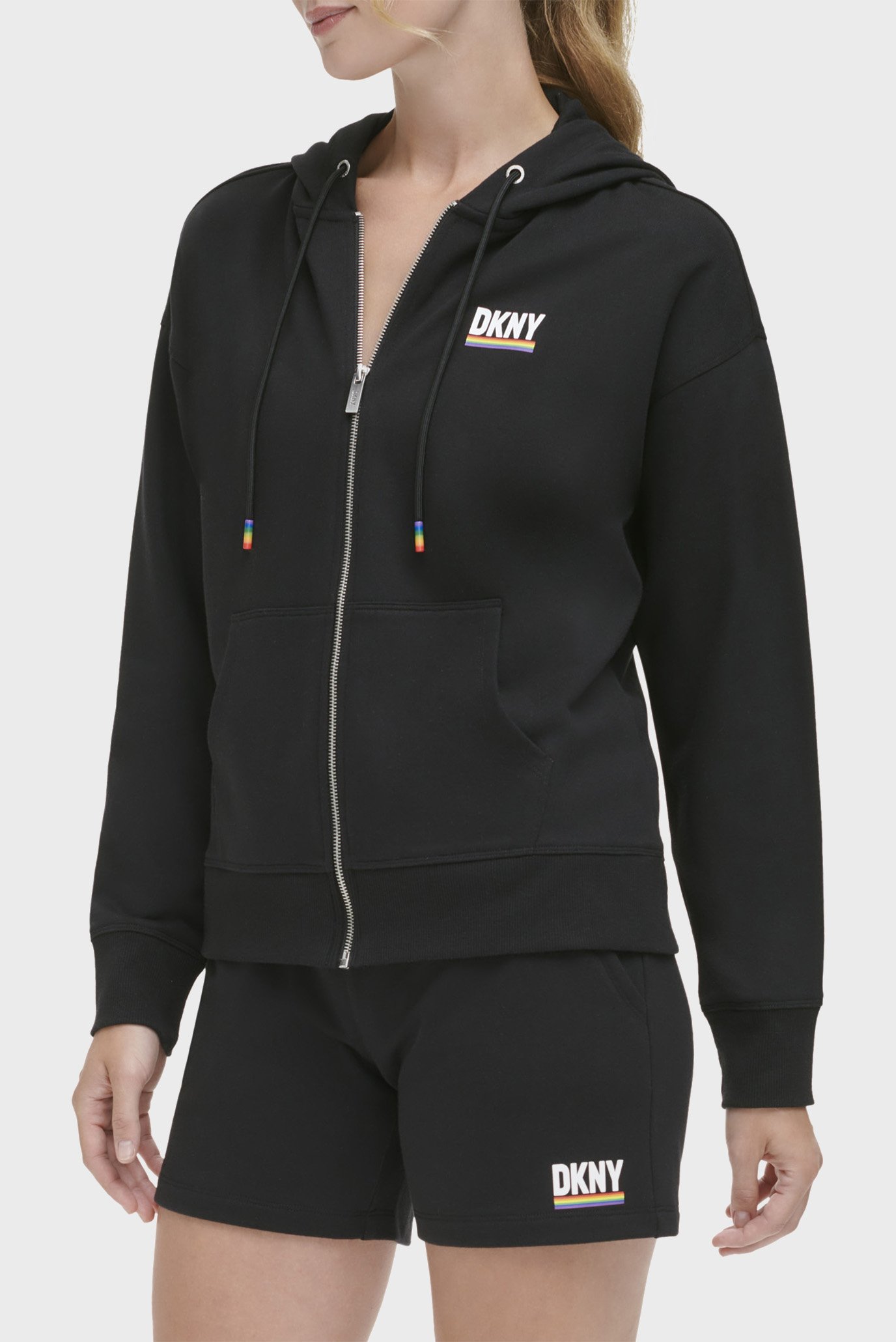 Женское черное худи Черный S DKNY DP3J9382 Женское черное худи Черный S DKNY DP3J9382