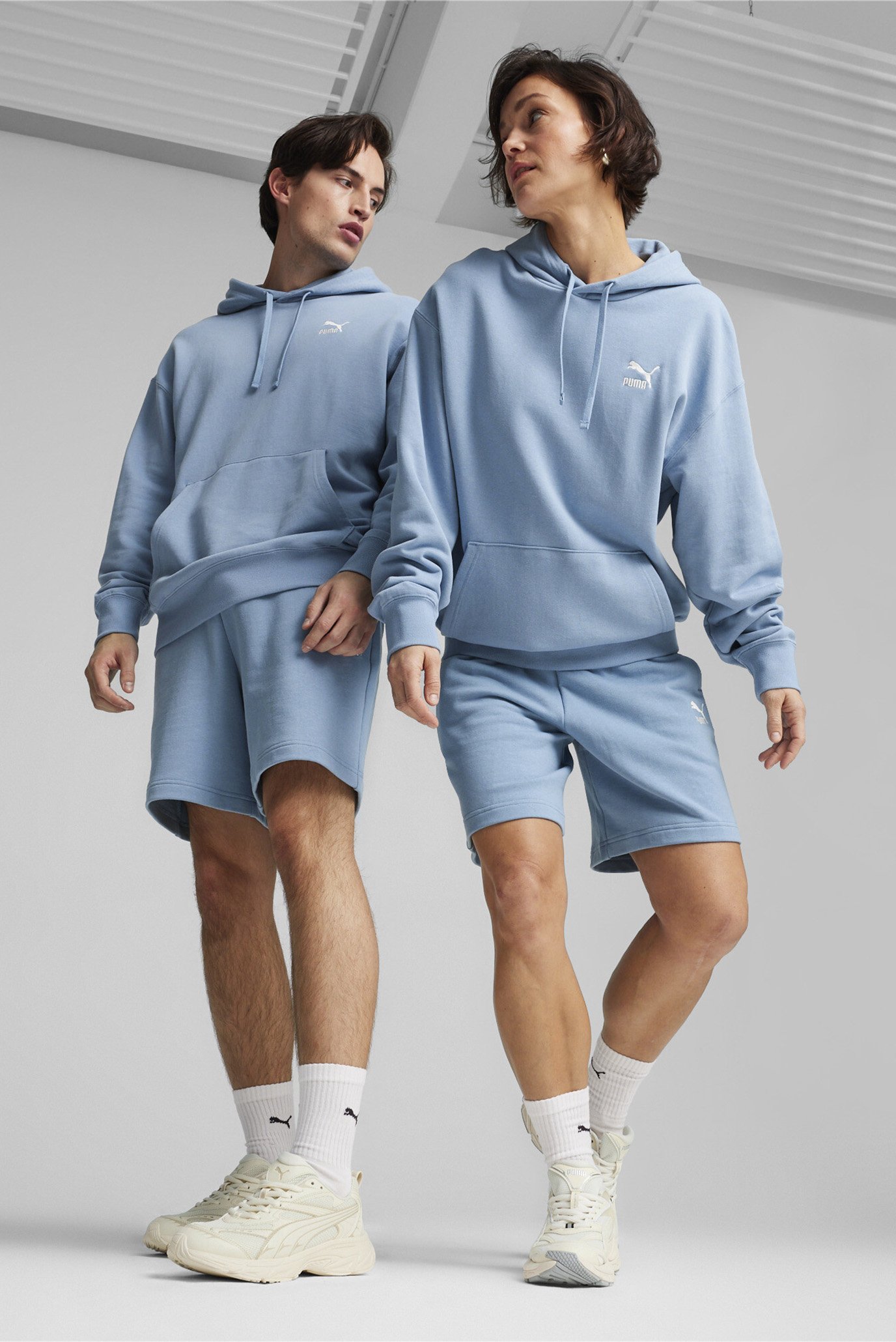 Голубые шорты BETTER CLASSICS Shorts (унисекс) 1
