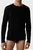 Мужской черный лонгслив