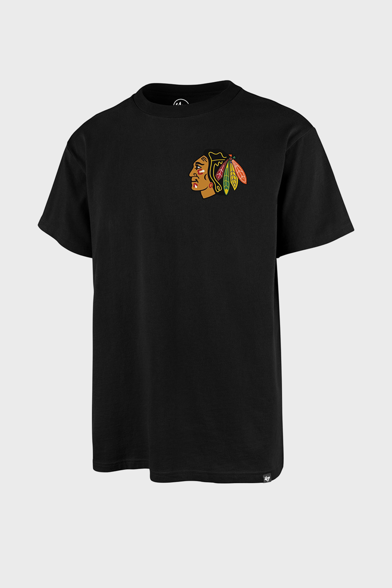 Черная футболка (унисекс) CHICAGO BLACKHAWKS BACKER 1