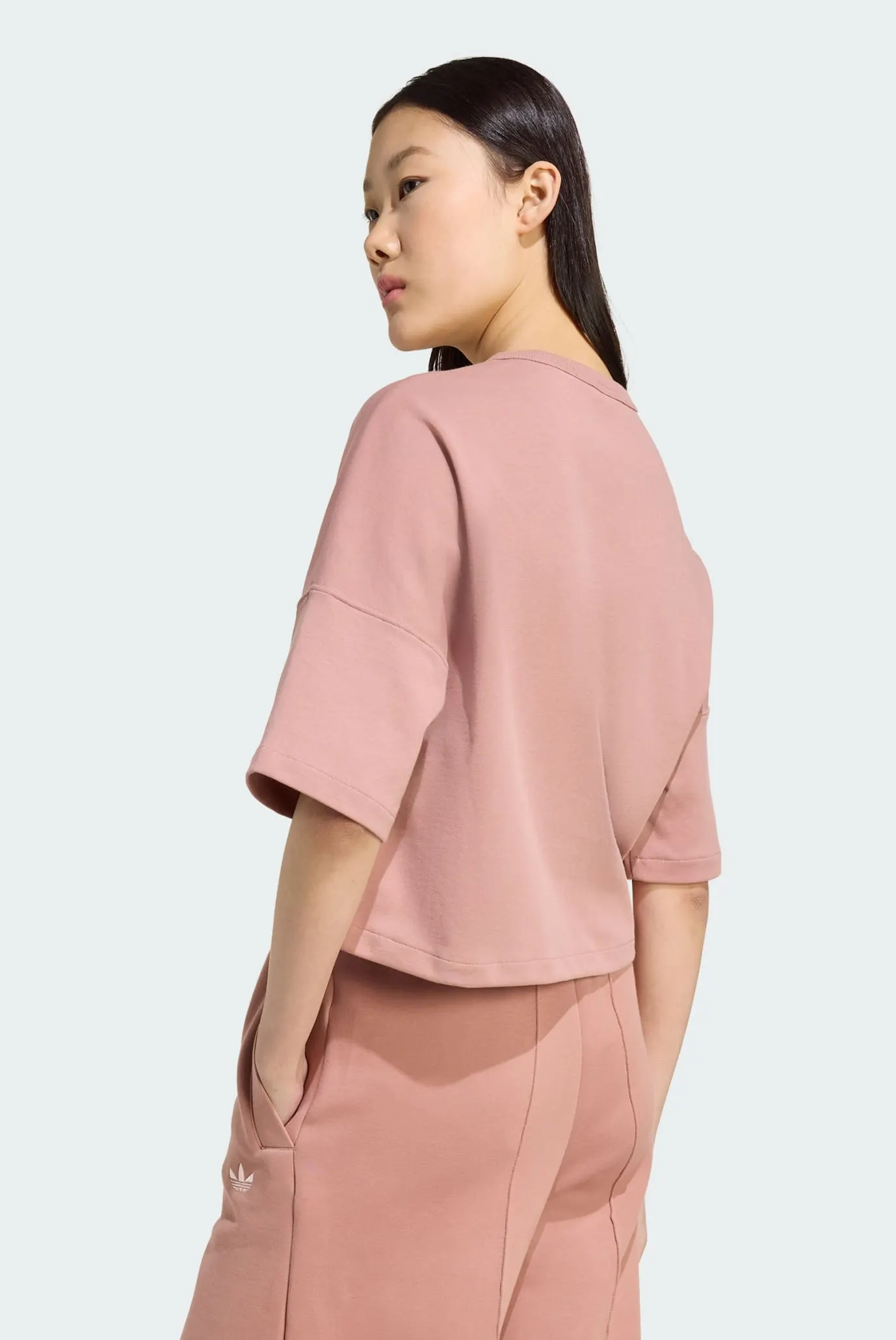 Жіноча рожева футболка Off Placed 3-Stripes 3