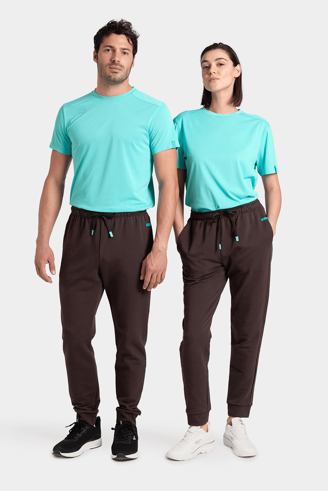 Коричневые спортивные брюки (унисекс) TEAM PANT SOLID 1