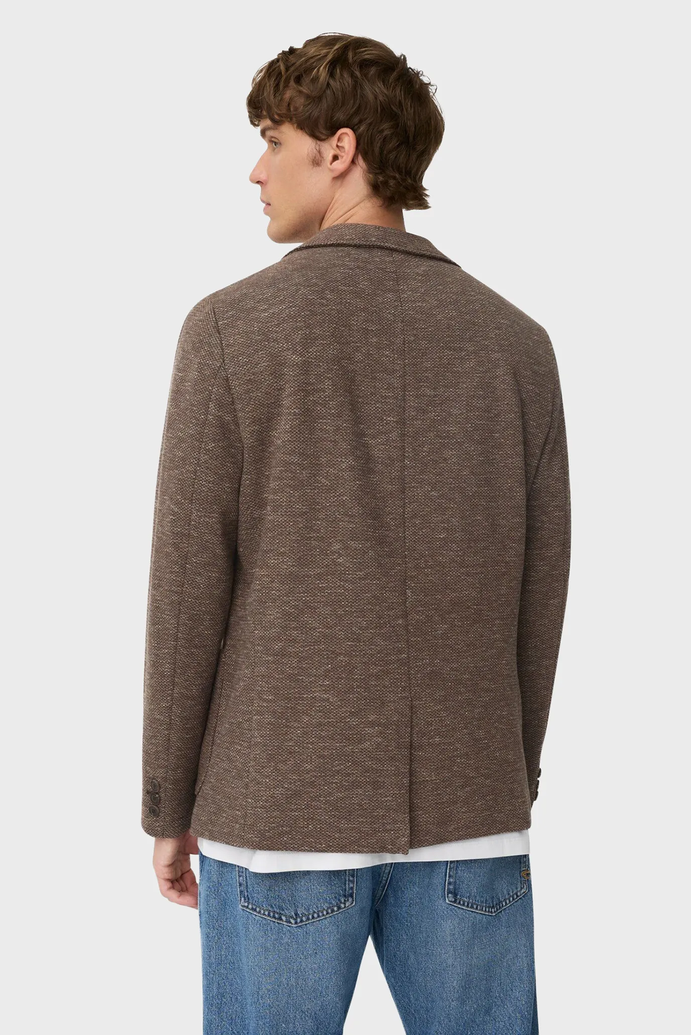 Мужской коричневый блейзер 4