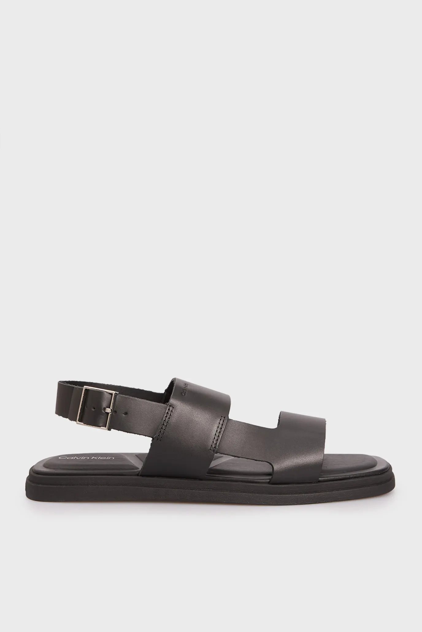 Чоловічі чорні шкіряні сандалі BACK STRAP W/ BUCKLE 1