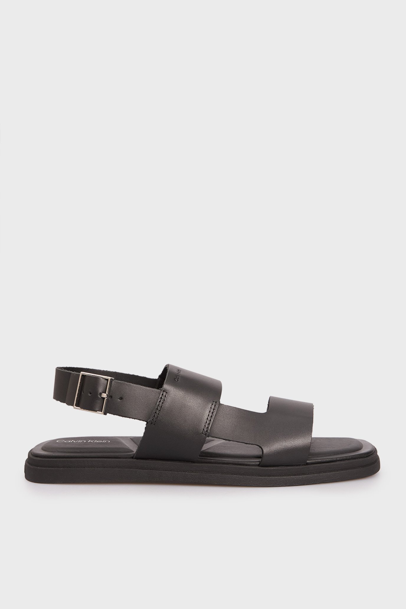 Мужские черные кожаные сандалии BACK STRAP W/ BUCKLE Черный 41 Calvin Klein HM0HM01736 Мужские черные кожаные сандалии BACK STRAP W/ BUCKLE Черный 41 Calvin Klein HM0HM01736