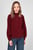 Жіночий бордовий светр CLOTILDA