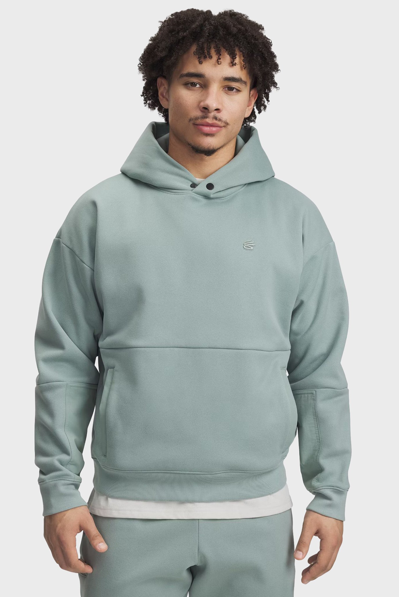 Мужское мятное худи Curry DNA Hoodie Ментоловый L Under Armour 1387153-348 Мужское мятное худи Curry DNA Hoodie Ментоловый L Under Armour 1387153-348