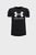 Детская черная футболка UA Sportstyle Logo SS