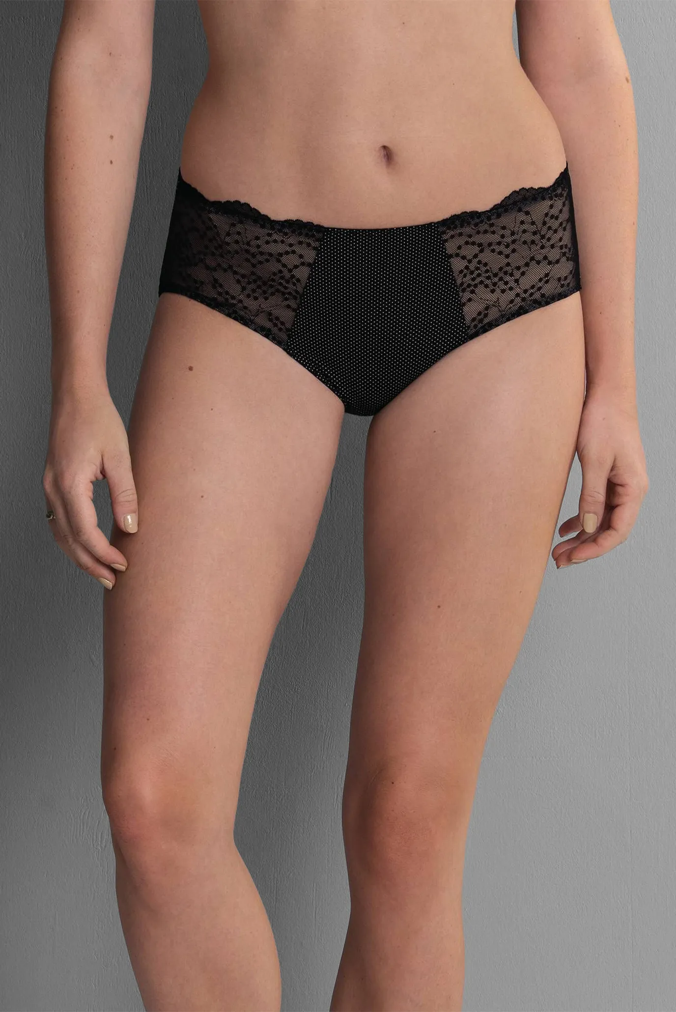 Жіночі чорні трусики Orely High waist 3