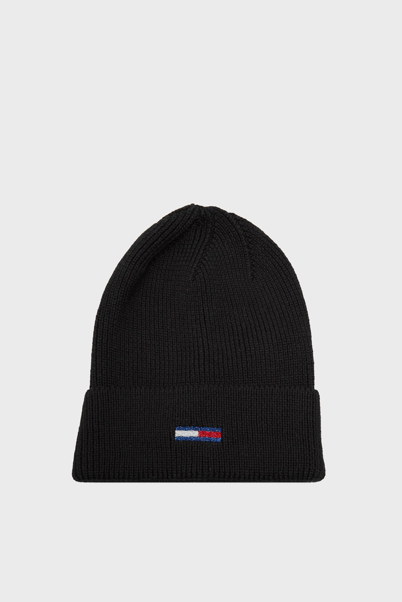 Женская черная шапка TJW FLAG BEANIE 1