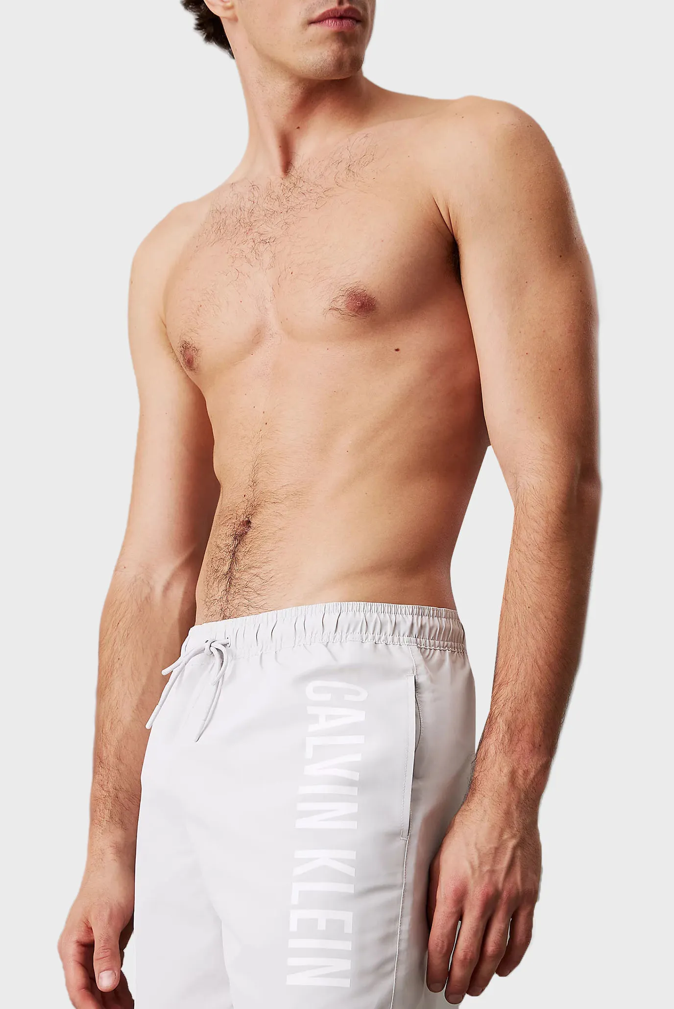 Чоловічі світло-сірі плавальні шорти 4