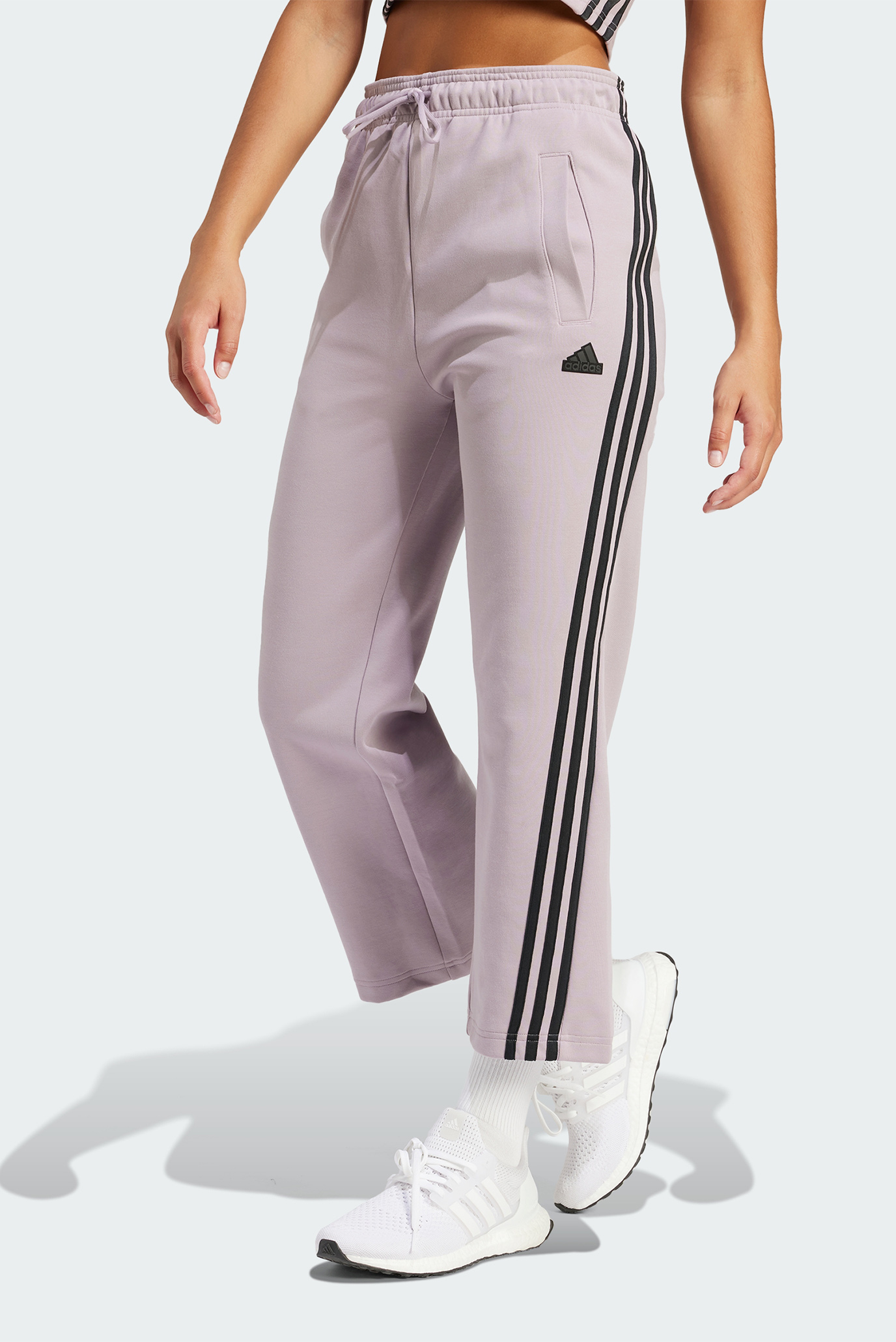 Женские сиреневые спортивные брюки Future Icons 3-Stripes Open Hem 1