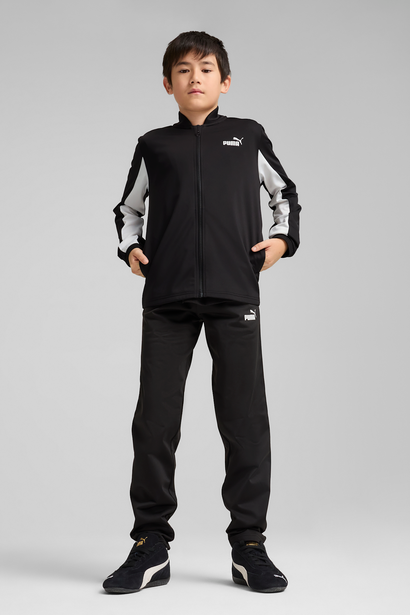 Детский черный спортивный костюм (кофта, брюки) Poly Baseball Suit Youth 1