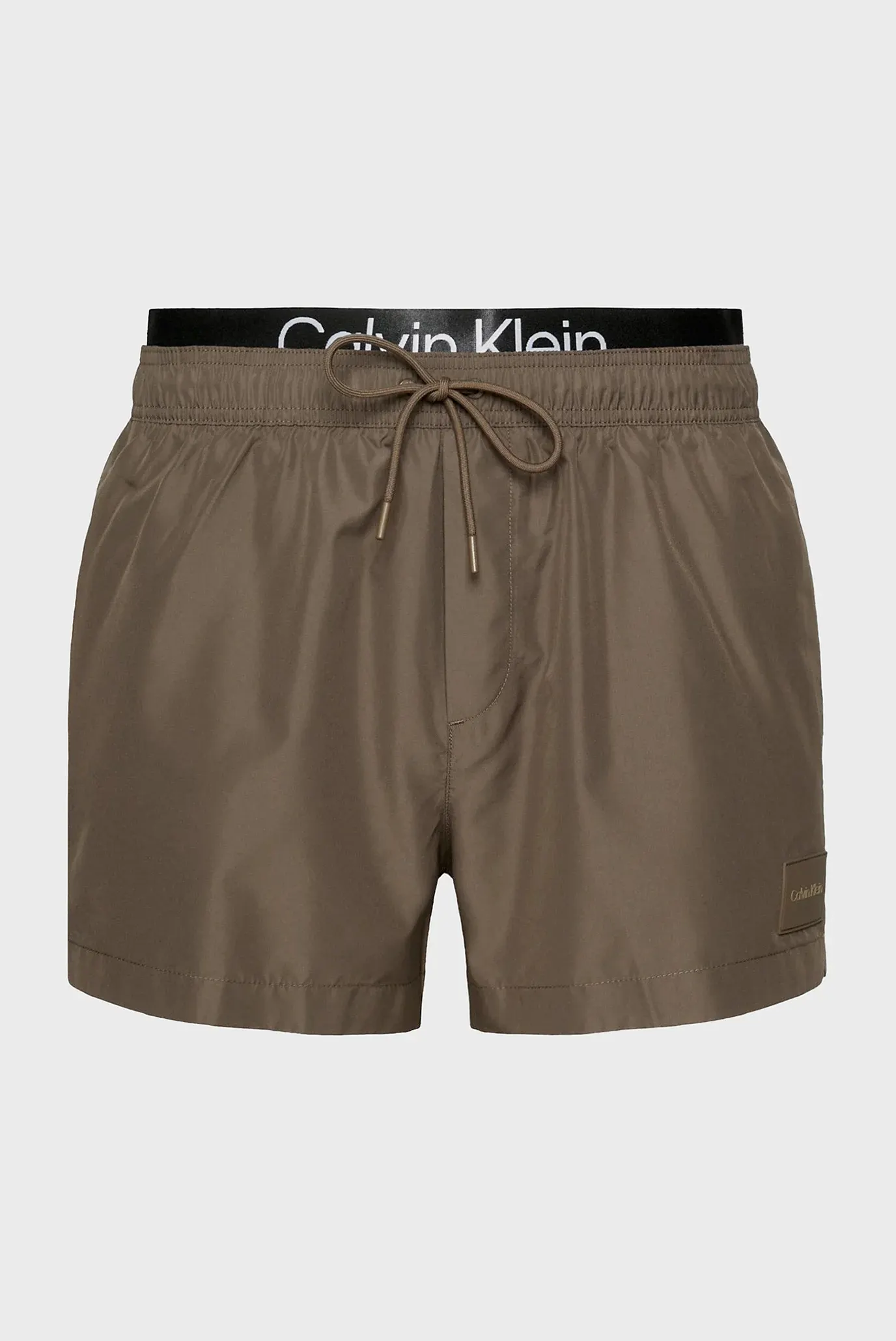 Чоловічі оливкові плавальні шорти MEDIUM DRAWSTRING 5