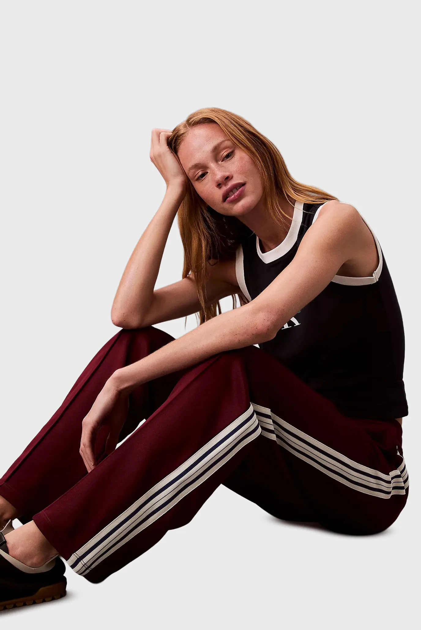 Жіночі бордові спортивні штани HGH SHN FRNCH TRRY T 5