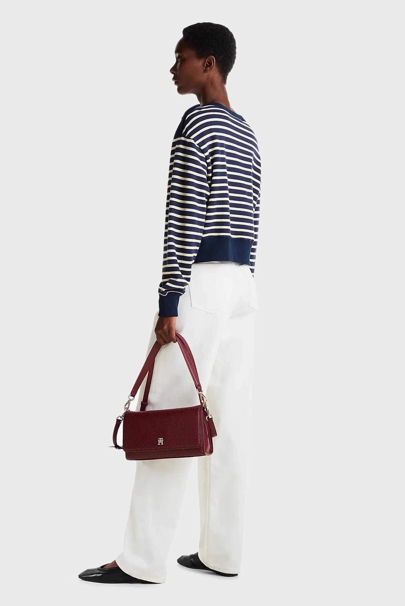 Жіночий світшот у смужку GOLD BTN BOAT-NK 3