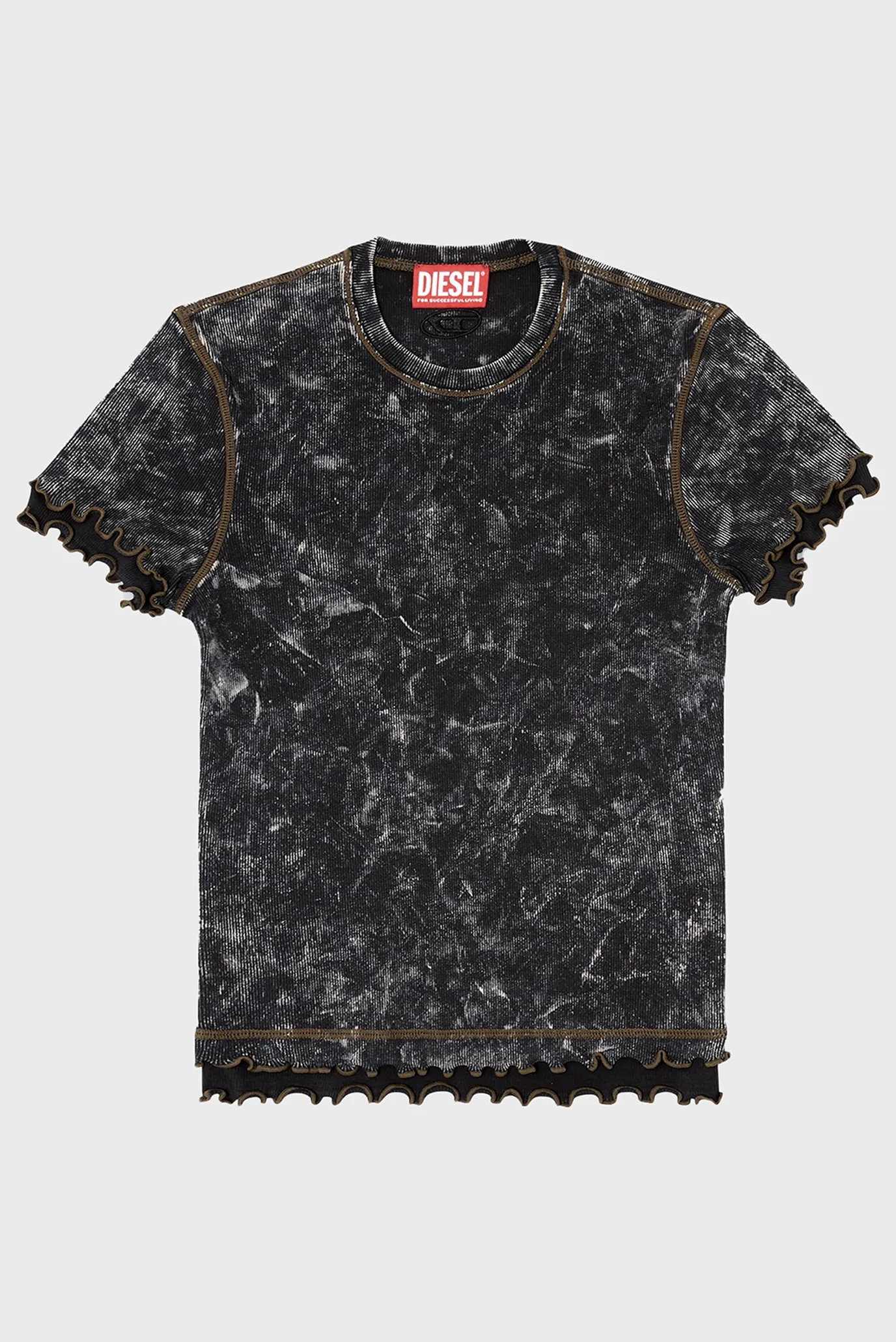 Жіночий чорний топ з візерунком T-FLU MAGLIETTA 4