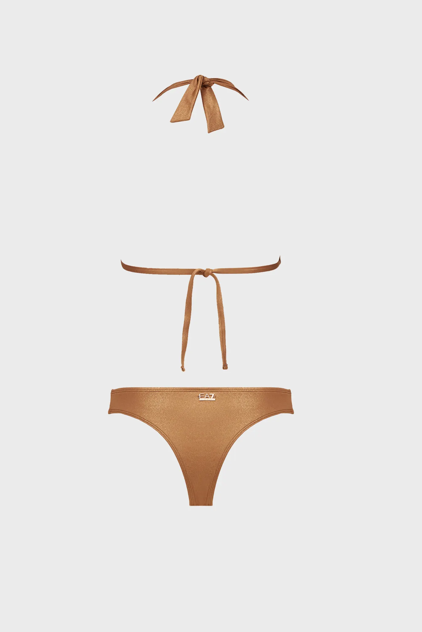 Женский золотистый купальник 6