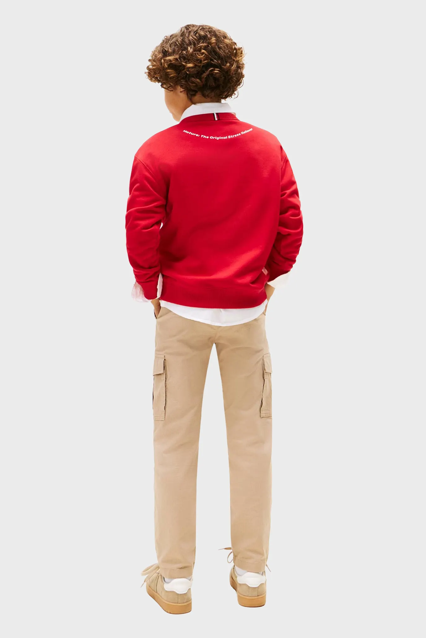 Дитячий червоний світшот GRAPHIC 3