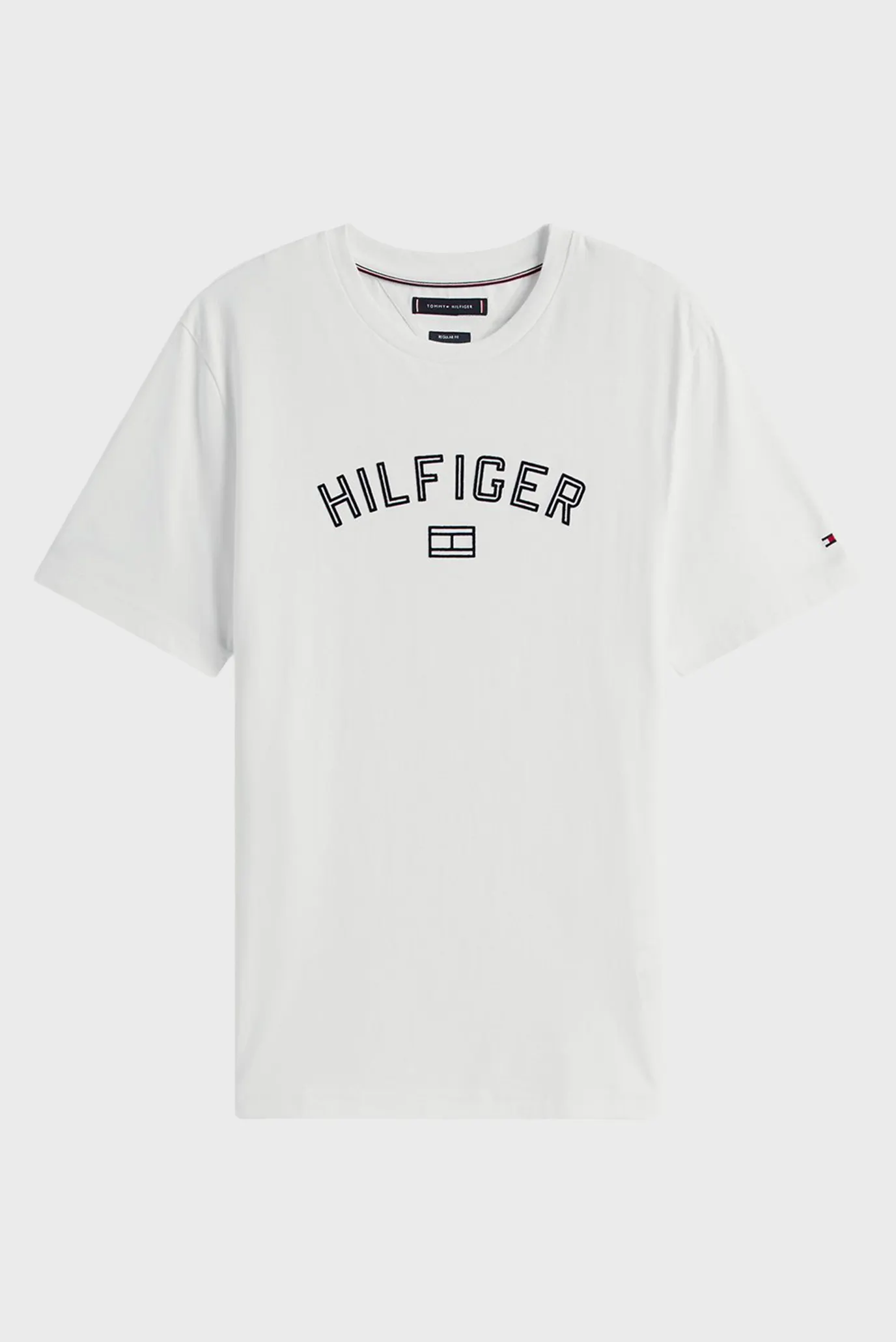 Чоловіча біла футболка HILFIGER FLOCK TEE 5
