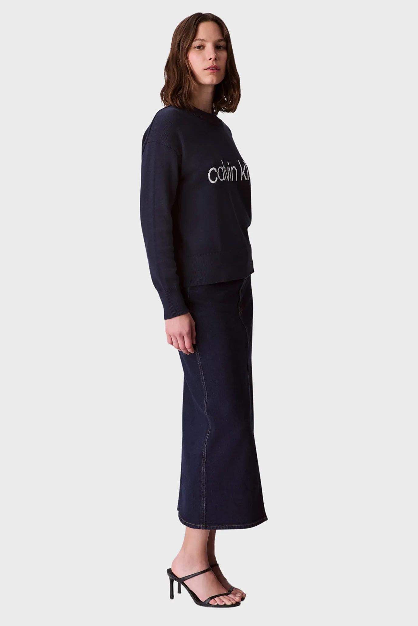 Жіночий темно-синій джемпер Graphic 3