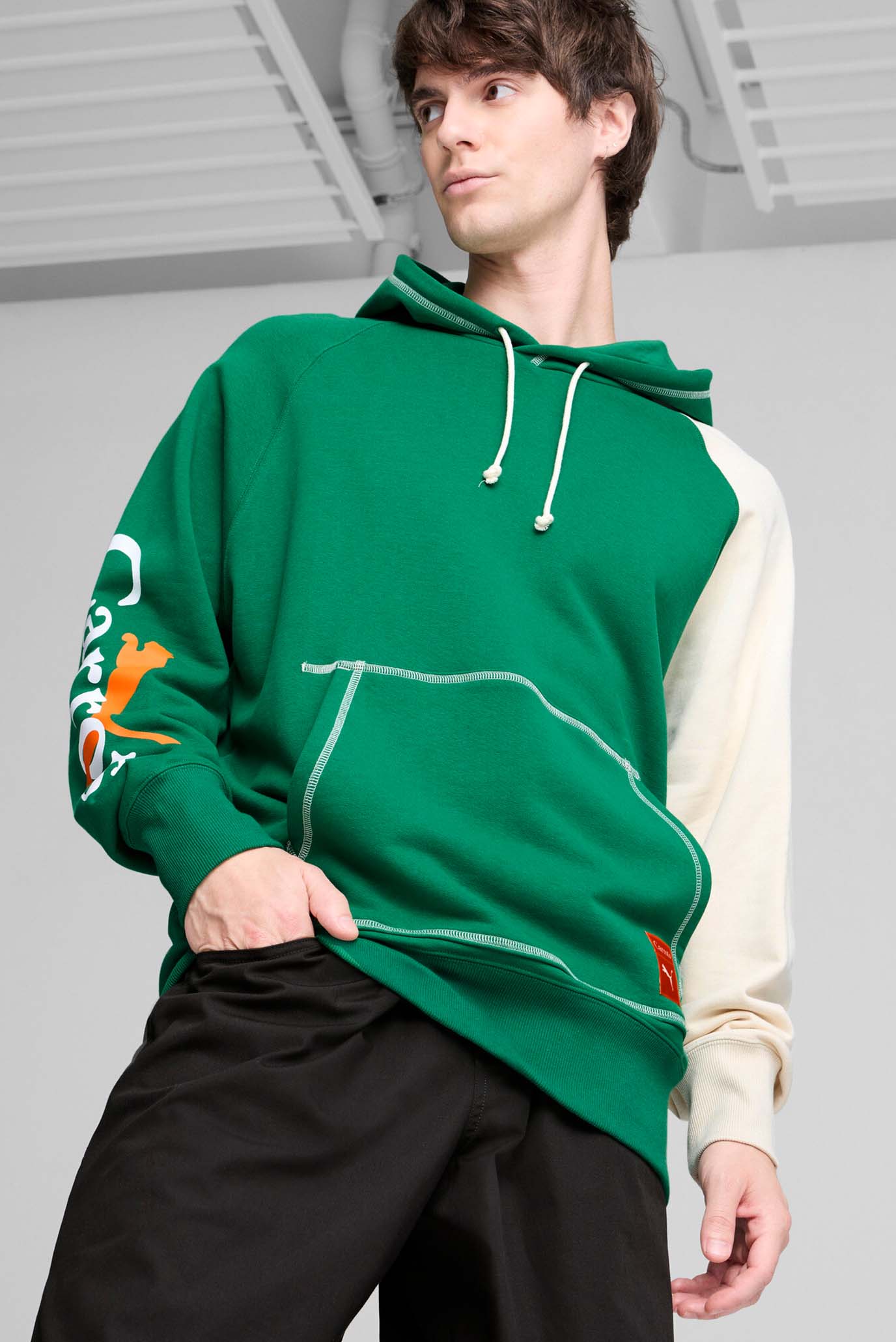 Чоловіче зелене худі PUMA x Carrots Men's Hoodie 1