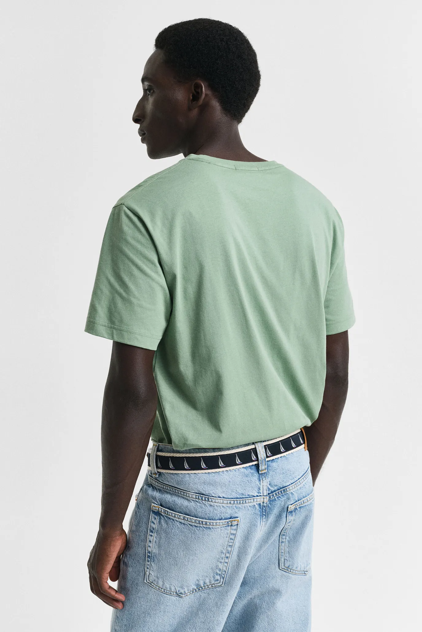 Мужская салатовая футболка REG SHIELD 3