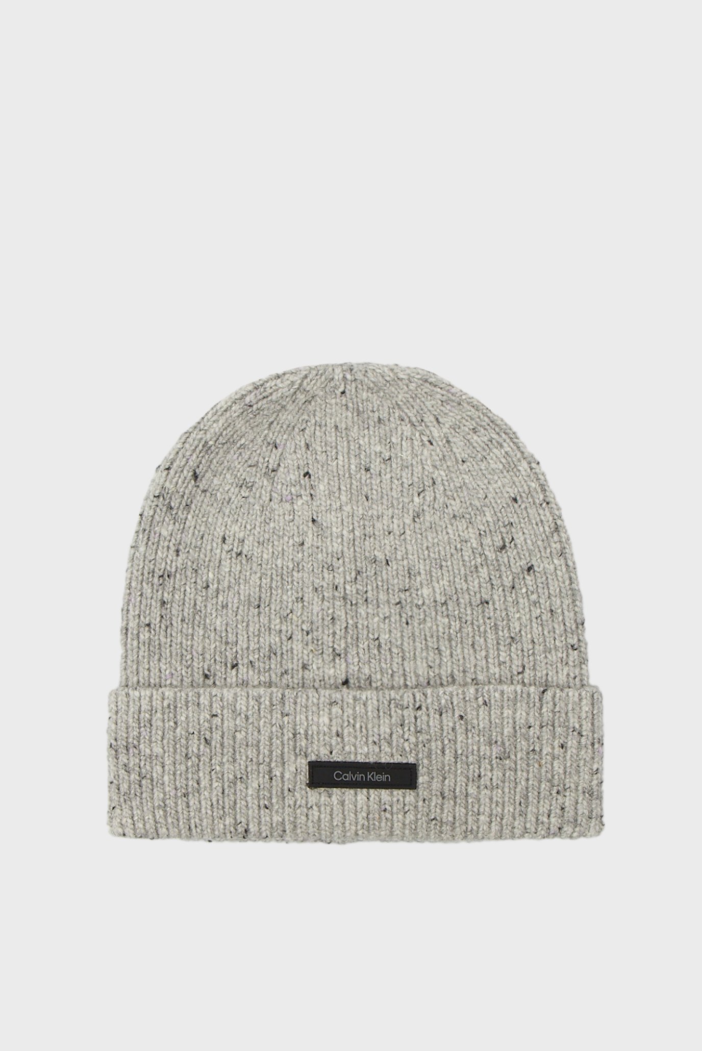 Чоловіча сіра вовняна шапка WOOL MELANGE BEANIE 1