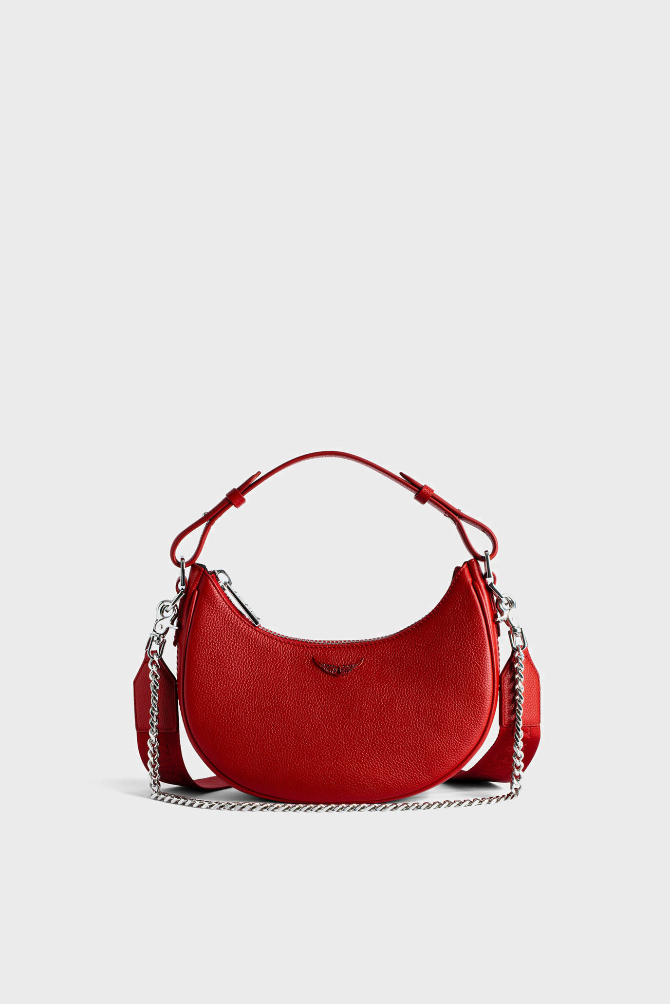 Женская красная кожаная сумка MOONROCK 1