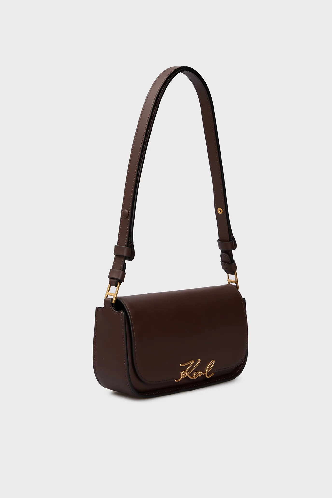 Женская коричневая кожаная сумка K SIGNATURE CB 3
