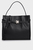 Жіноча чорна шкіряна сумка BUSHWICK