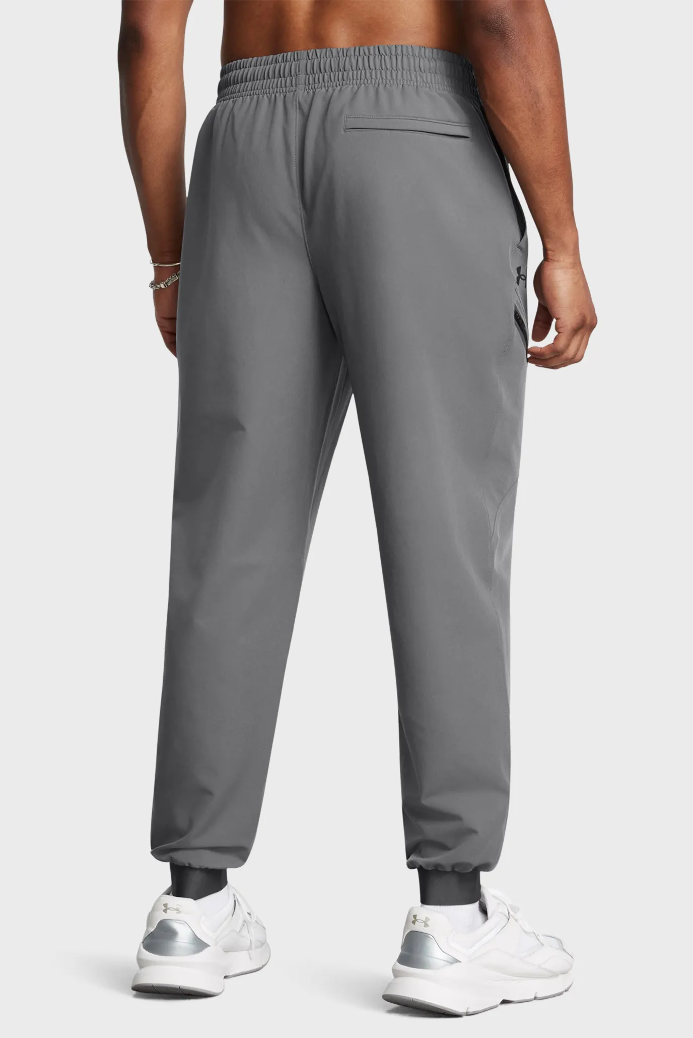 Чоловічі сірі спортивні штани UA Unstoppable Woven Jogger 3