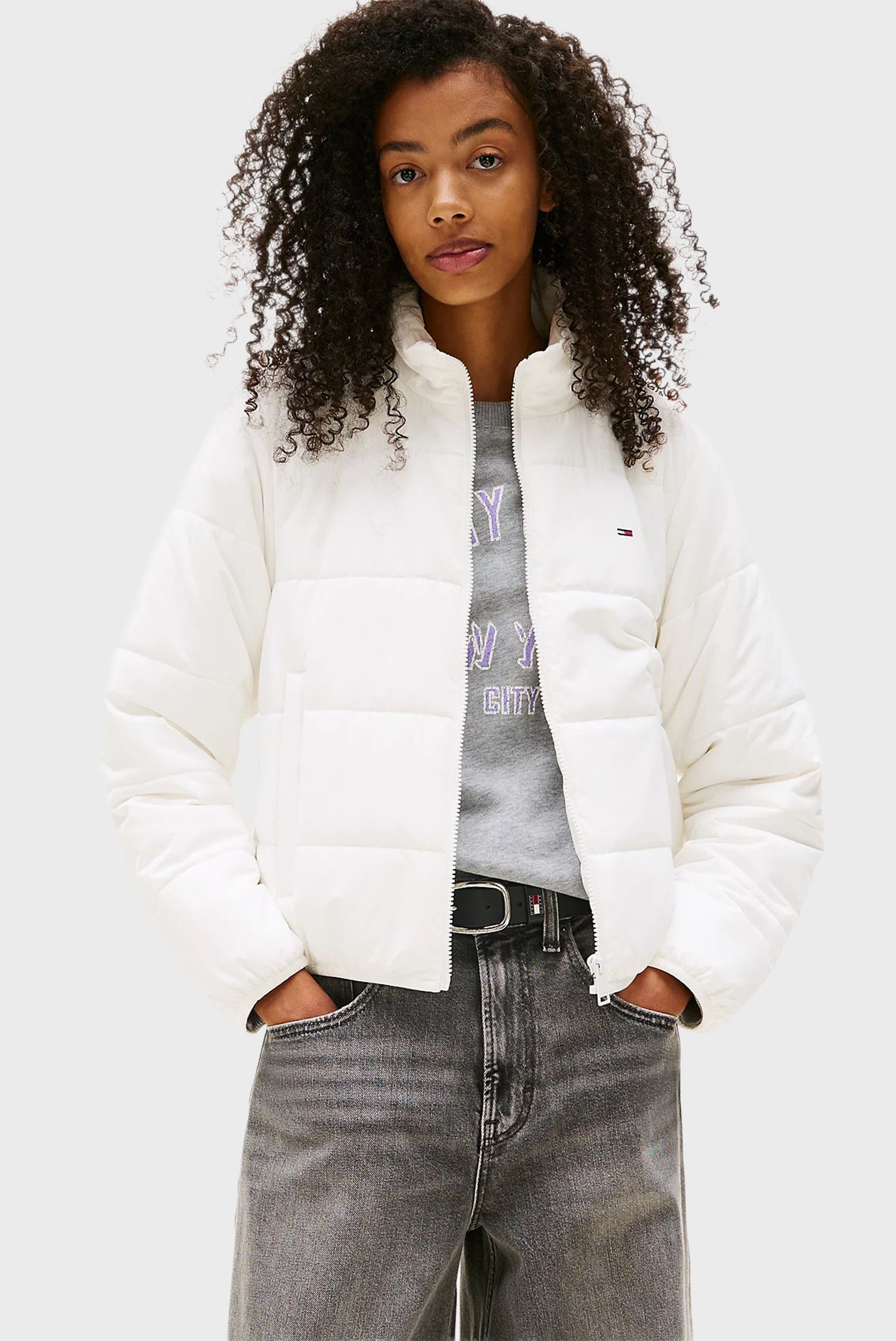 Женская белая куртка TJW REG LW PADDED JACKET EXT Белый L Tommy Jeans DW0DW20958 Женская белая куртка TJW REG LW PADDED JACKET EXT Белый L Tommy Jeans DW0DW20958