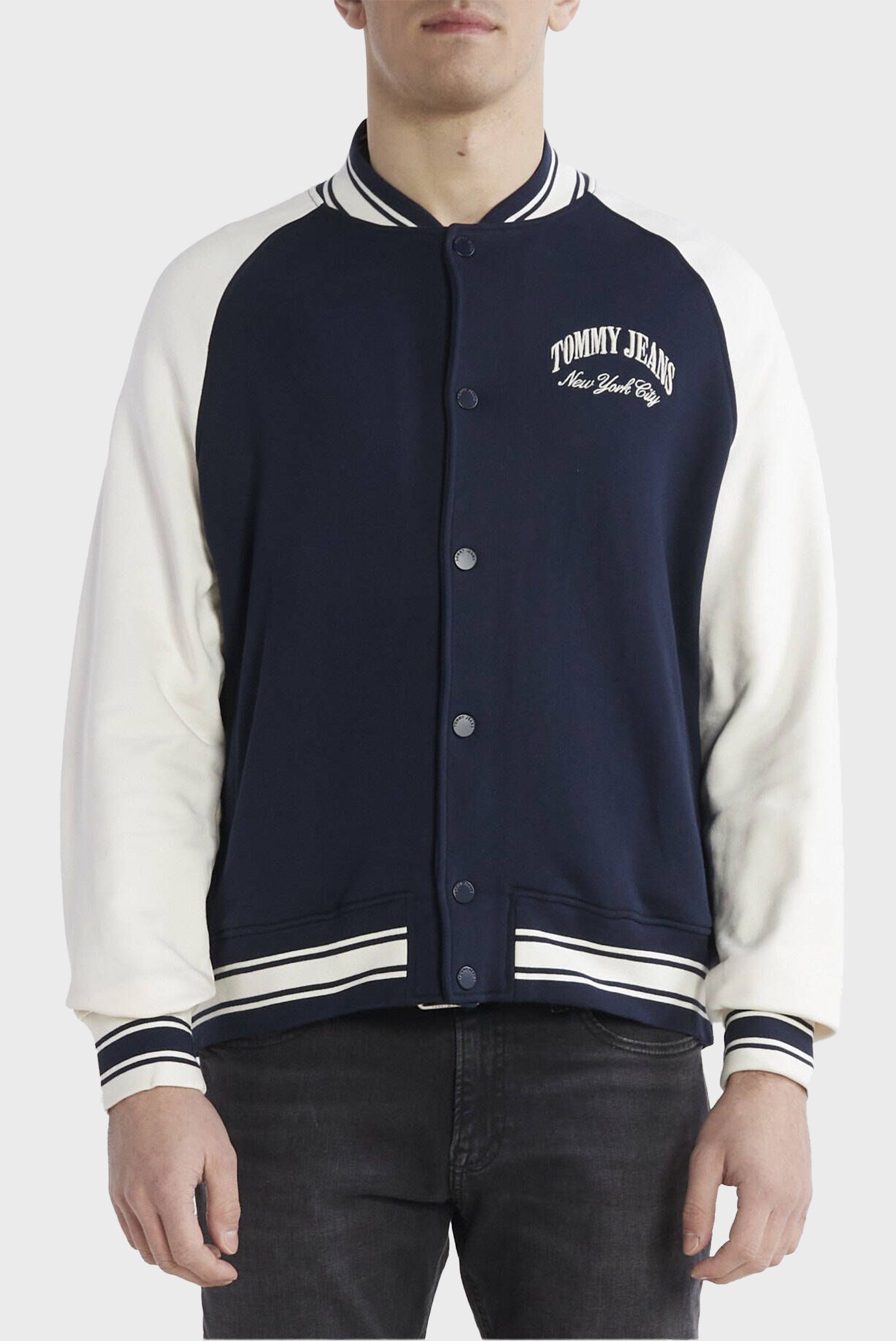 Чоловічий темно-синій бомбер TJM OVZ VARSITY BOMBER JACKET 1