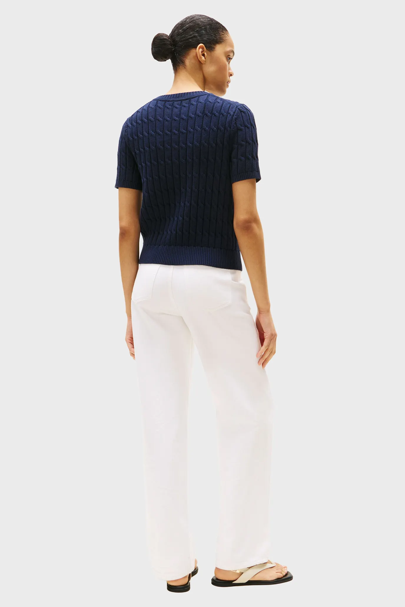 Жіночий темно-синій джемпер CO CABLE MID 3