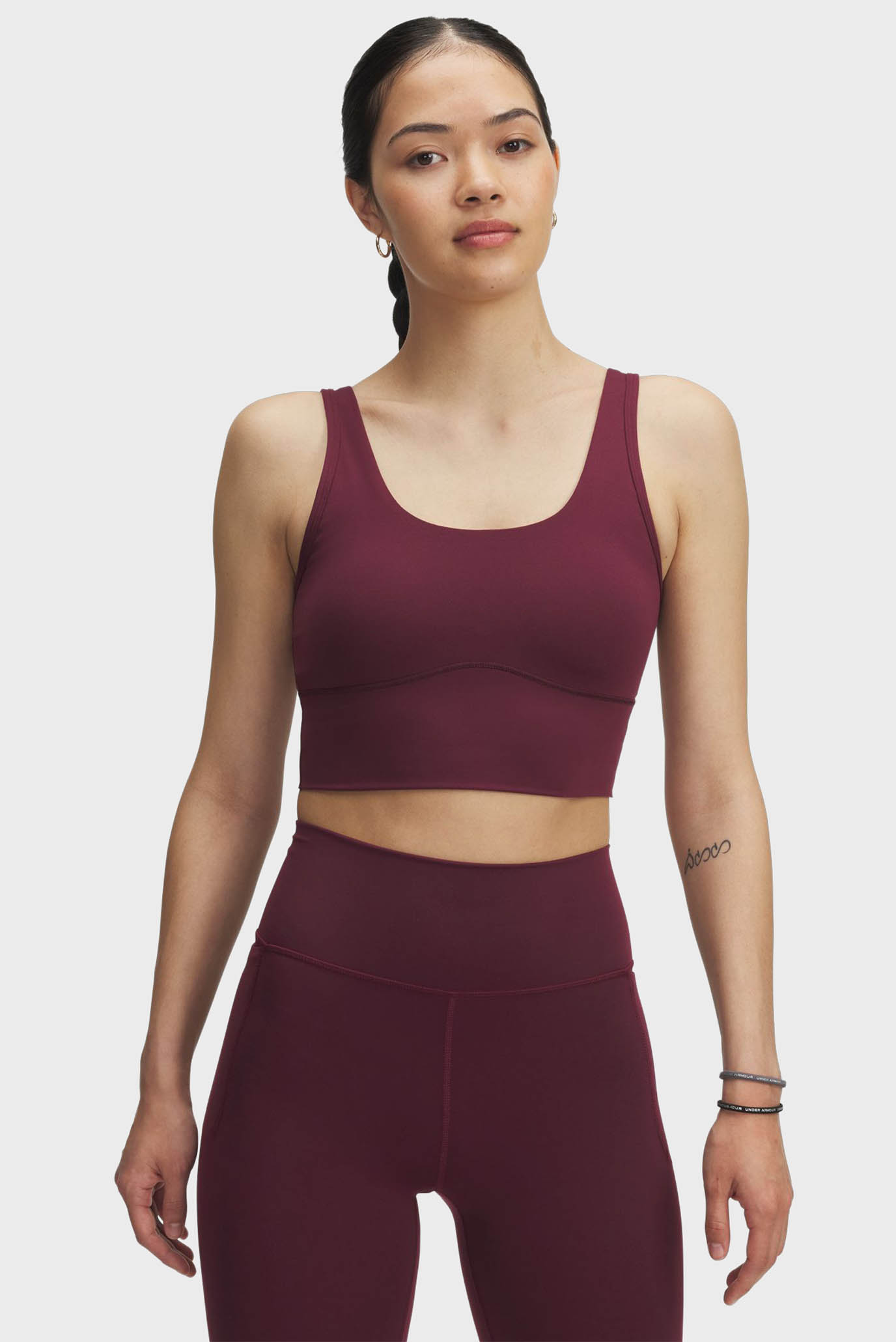 Женский бордовый топ Meridian Fitted Crop Tank Бордовый XS Under Armour 1379153-600 Женский бордовый топ Meridian Fitted Crop Tank Бордовый XS Under Armour 1379153-600