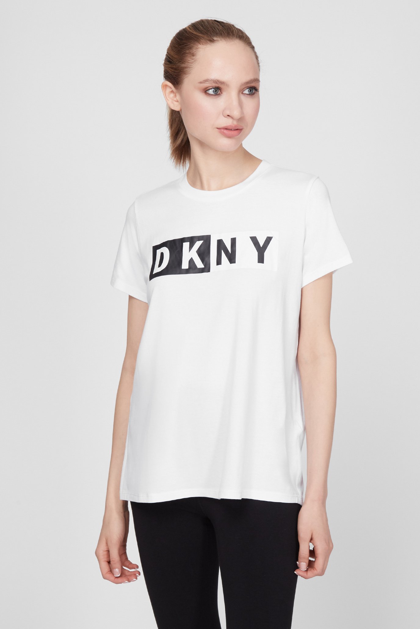 Женская белая футболка Белый M DKNY DP8T5894 Женская белая футболка Белый M DKNY DP8T5894