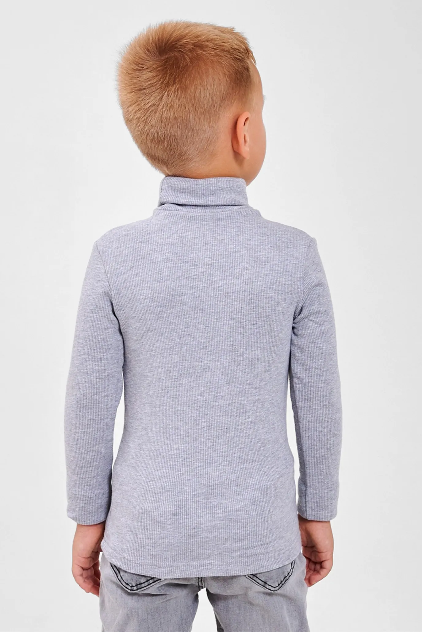 Дитячий сірий гольф 4