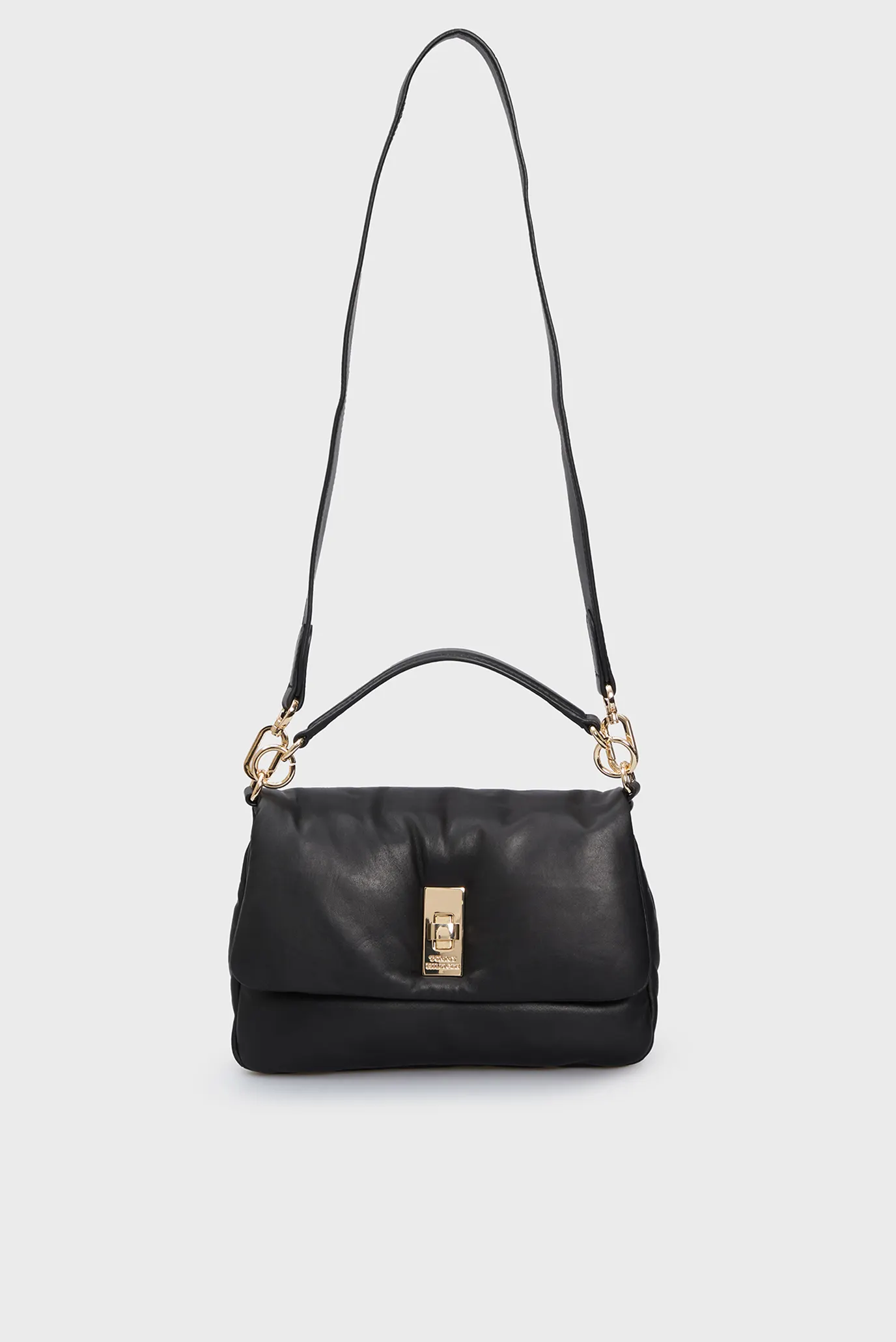 Жіноча чорна шкіряна сумка SOFT LEATHER CONV. CROSSOVER Tommy