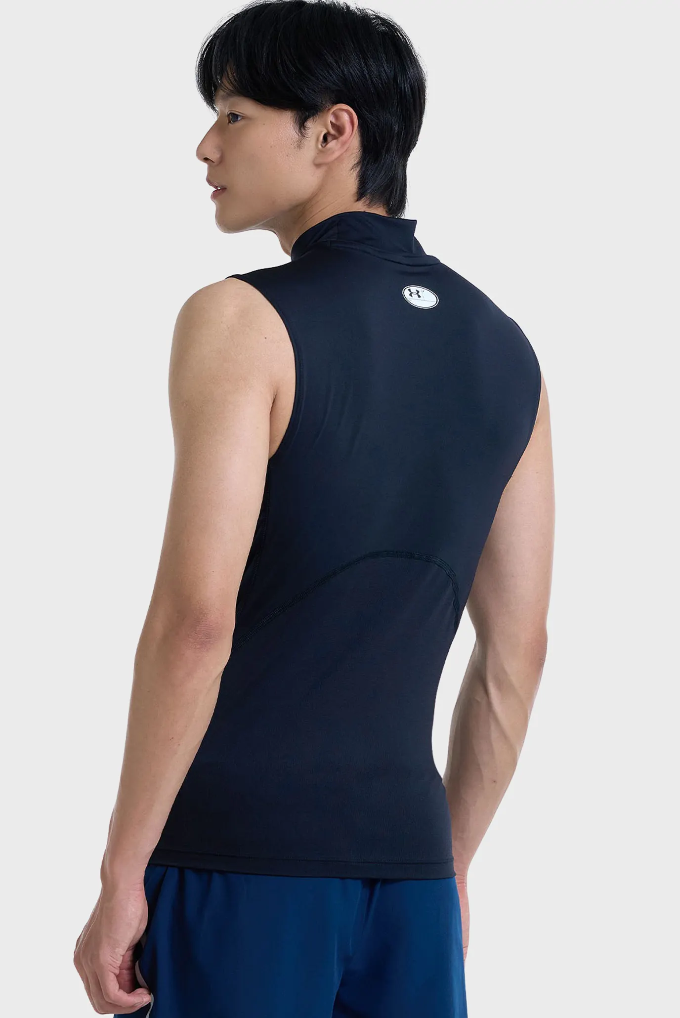 Мужская черная майка UA HG Armour Comp Mock SL 3