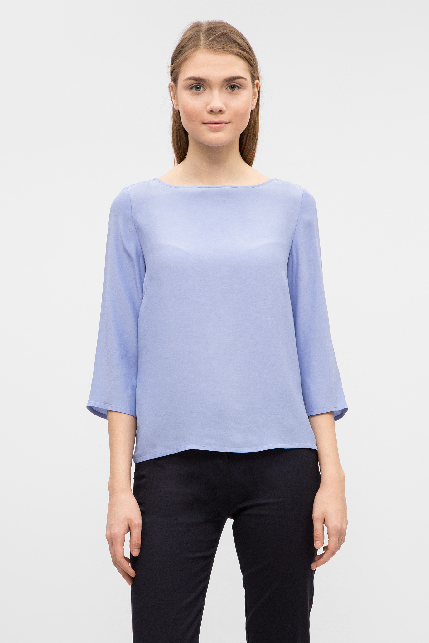 Жіноча блакитна блуза 1