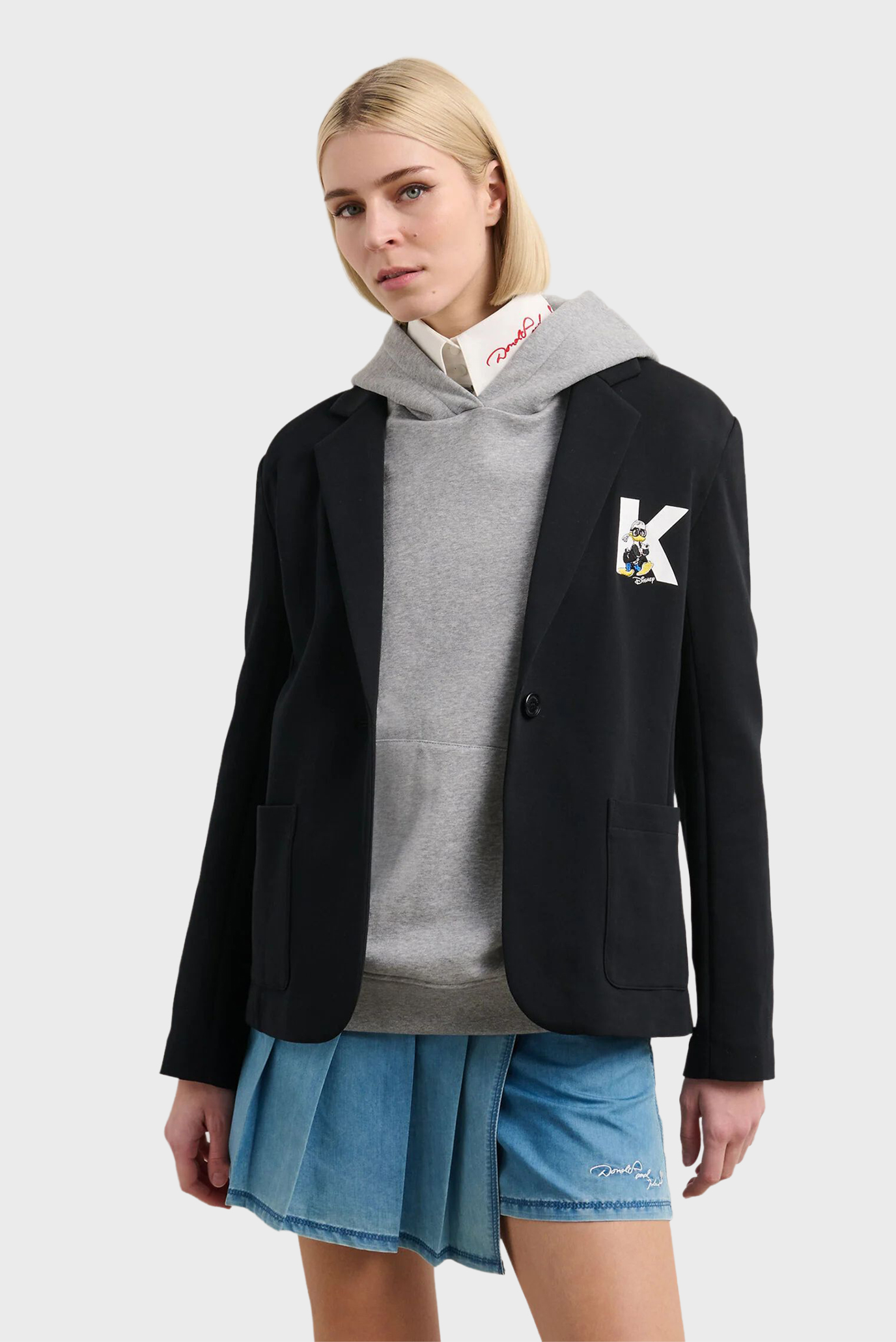 Женский черный блейзер KL X DISNEY Черный L Karl Lagerfeld A3W14053 Женский черный блейзер KL X DISNEY Черный L Karl Lagerfeld A3W14053