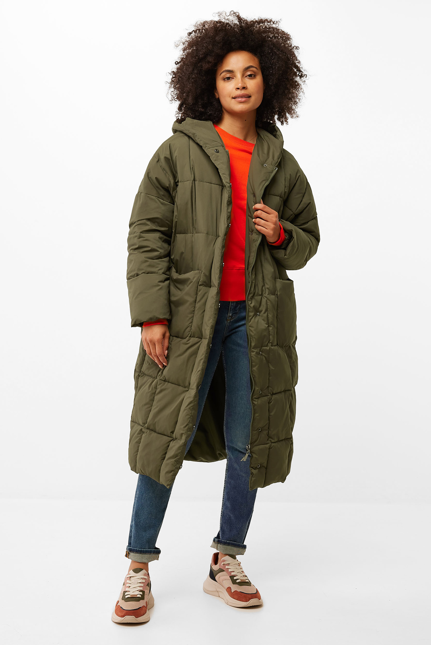 Жіноча оливкова куртка 1
