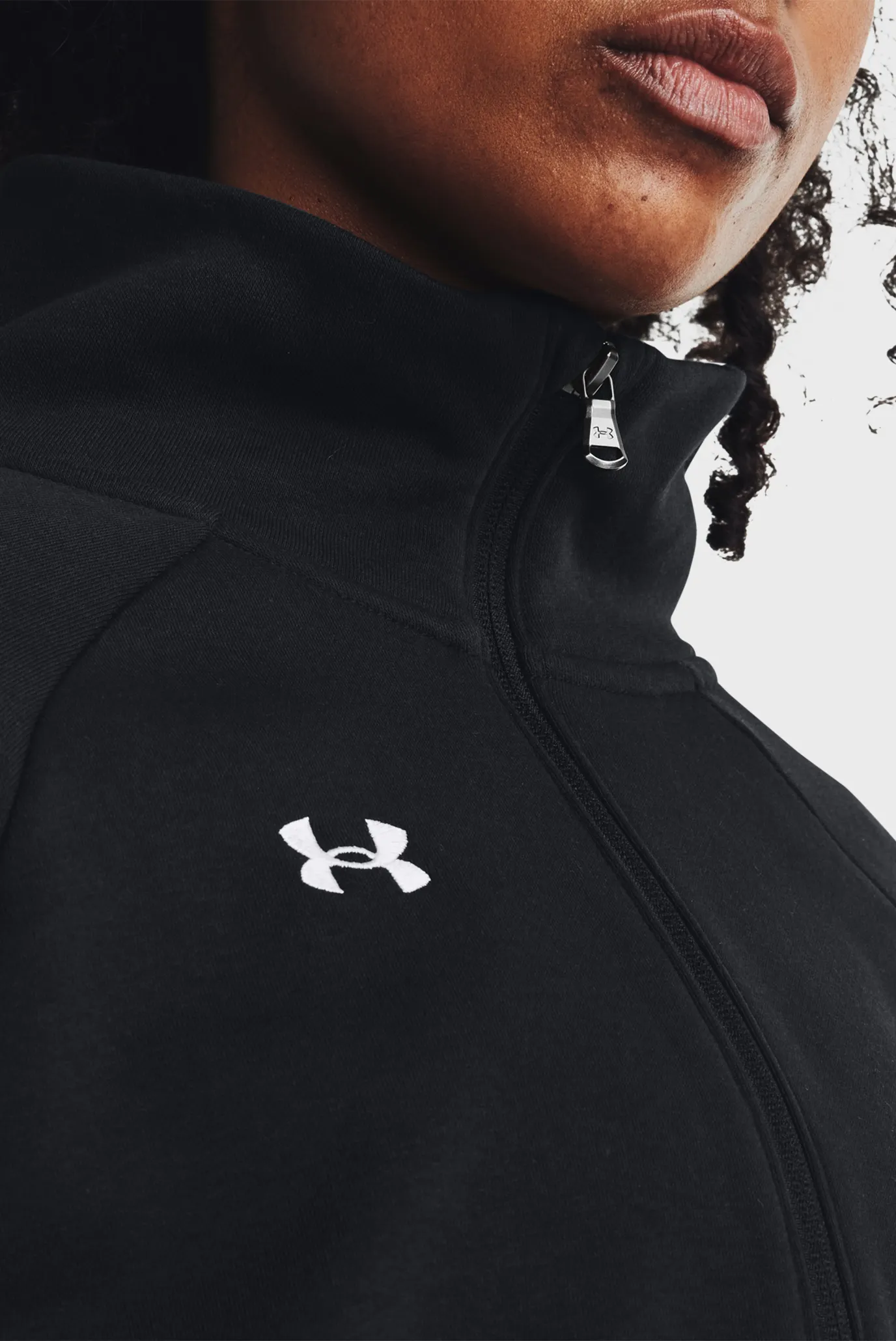 Жіноча чорна спортивна кофта UA Rival Fleece HZ 4