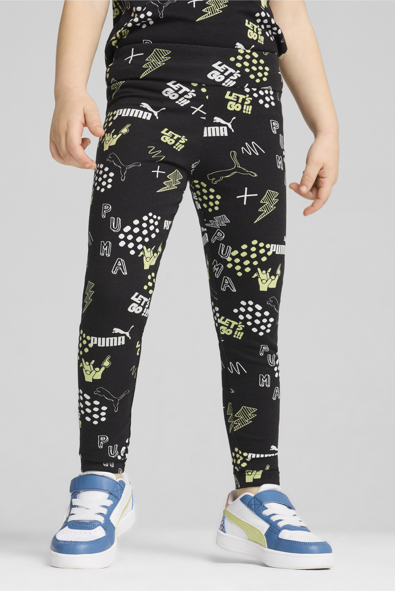 Детские черные тайтсы ESS+ PUMA Leggings Kids 1